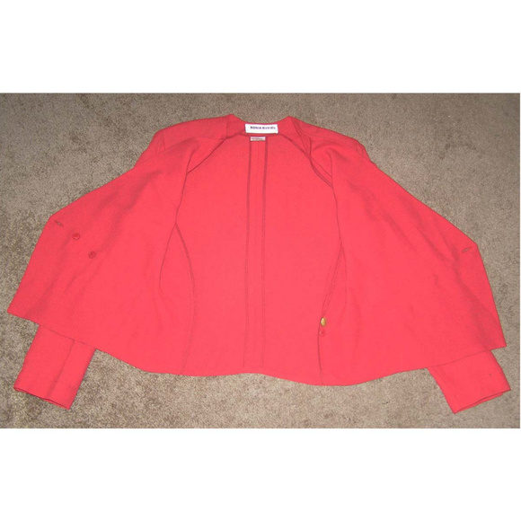 Vintage Sonia Rykiel red blazer size 40 US 8-10 - Picture 6 of 8